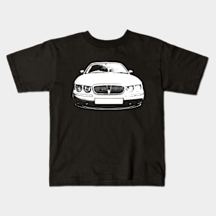 Rover 75 British classic car monoblock white Kids T-Shirt